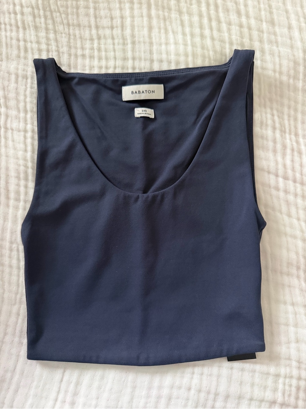 Aritzia Babaton Deep Navy Scoop Tank